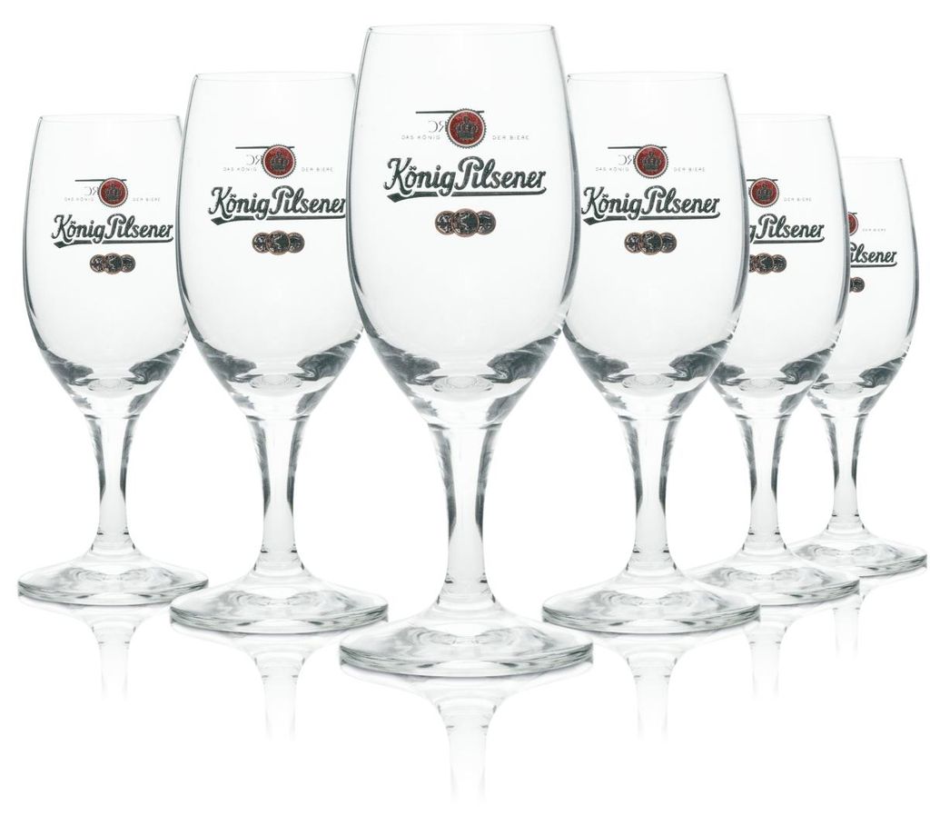 6x König Pilsner Bier Glas 0,1l Pokal Tasting Ritzenhoff Produktbild 