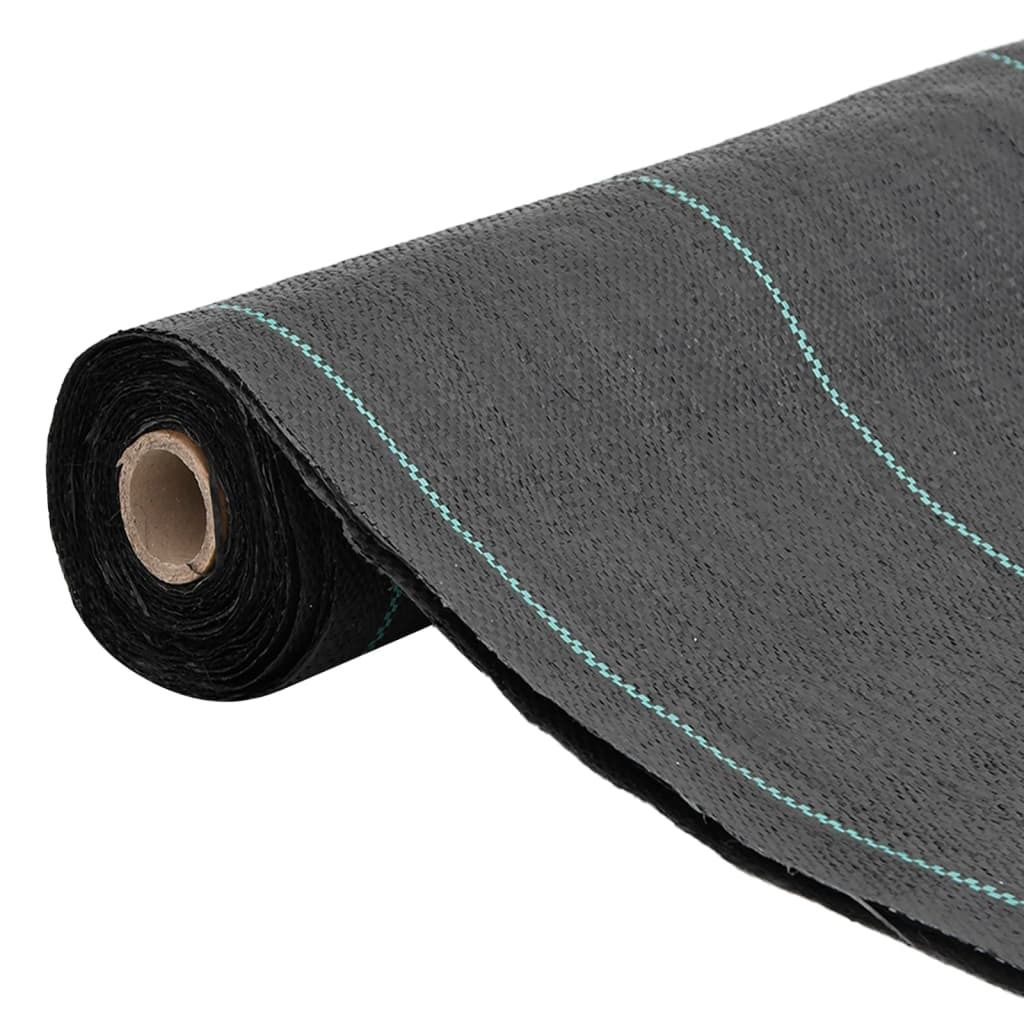 vidaXL Non-tissé contre les mauvaises herbes noir 0,5x50 m Image du produit 