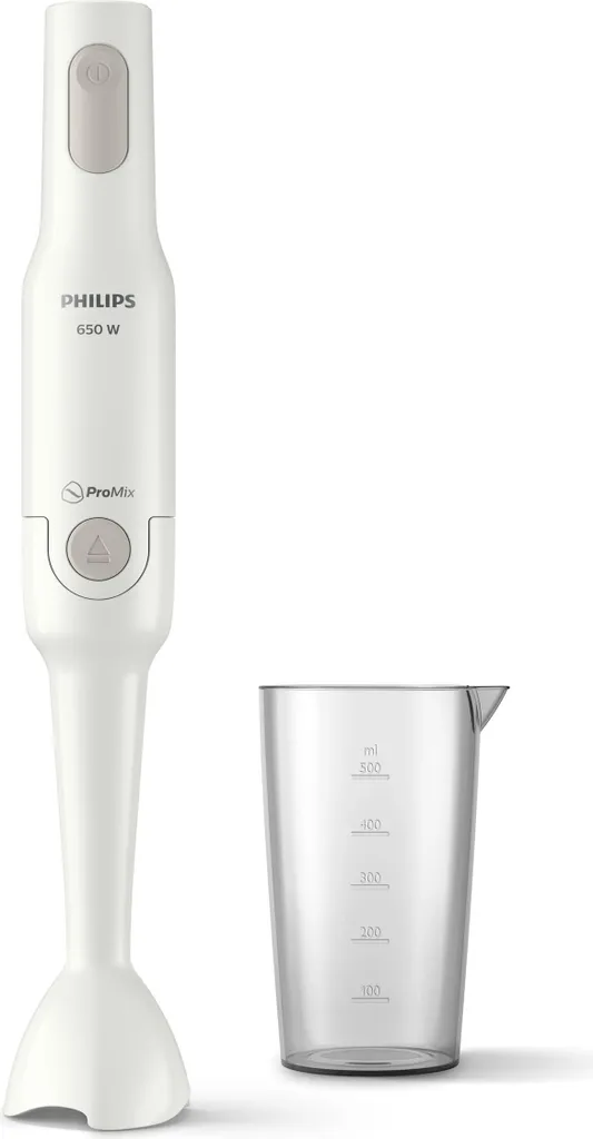 Mixeur plongeant Philips HR2531/00 pied anti-éclaboussures 650 Watts