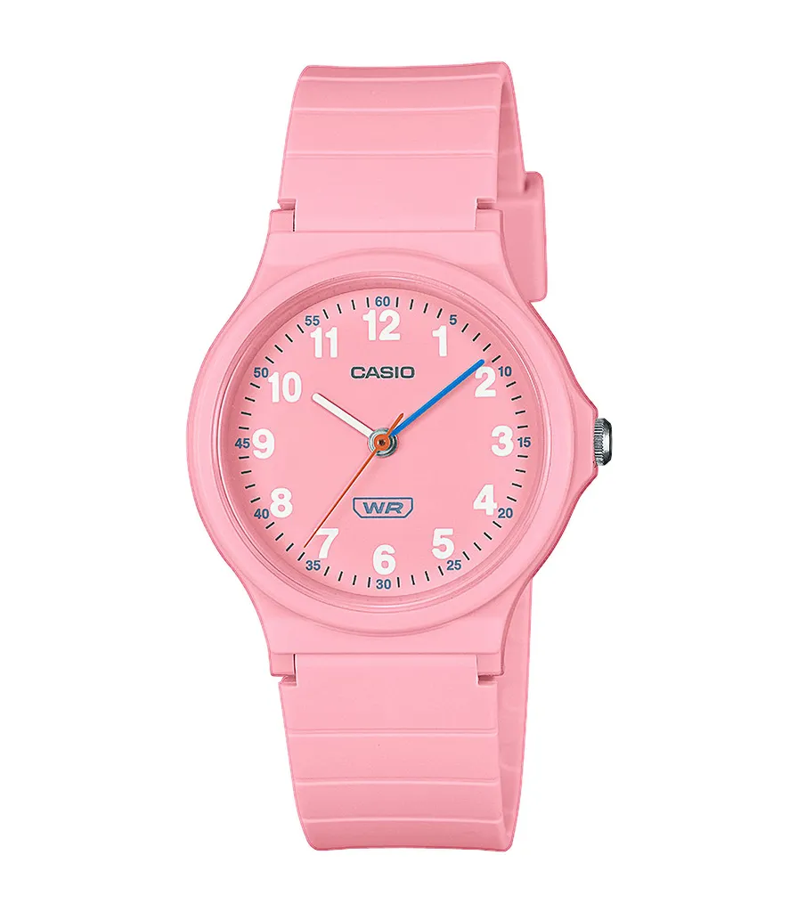 Primo Orologio Casio LQ-24B-4BEF: Rosa, Resistente e Facile da Leggere