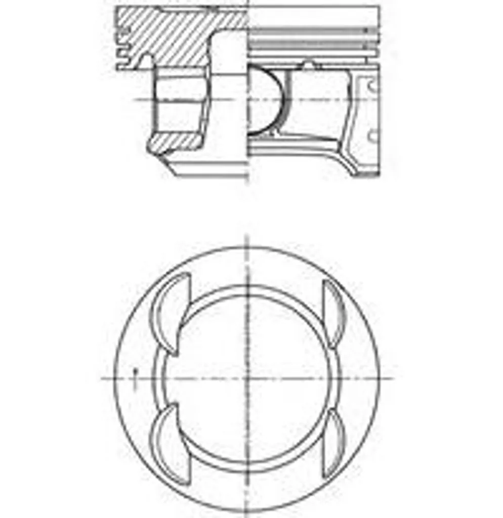 Piston KOLBENSCHMIDT 41007600 OE 8742950030 pour Astra J et Corsa D
