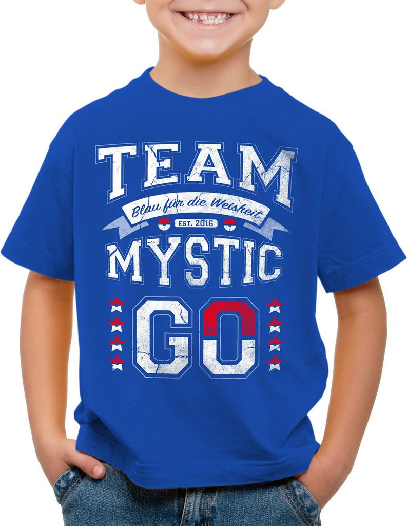 style3 Team Blau Mystic Kinder T-Shirt Weisheit
