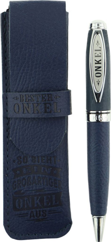 History & Heraldry Bamboo Persönlicher und individueller Kuli Kugelschreiber Stift mit Namen und Spruch Personalisiertes Etui Monogramm-Design per...