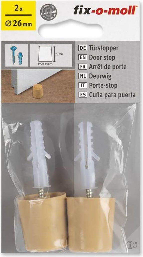 Türstopper fix-o-moll rund 26 mm beige