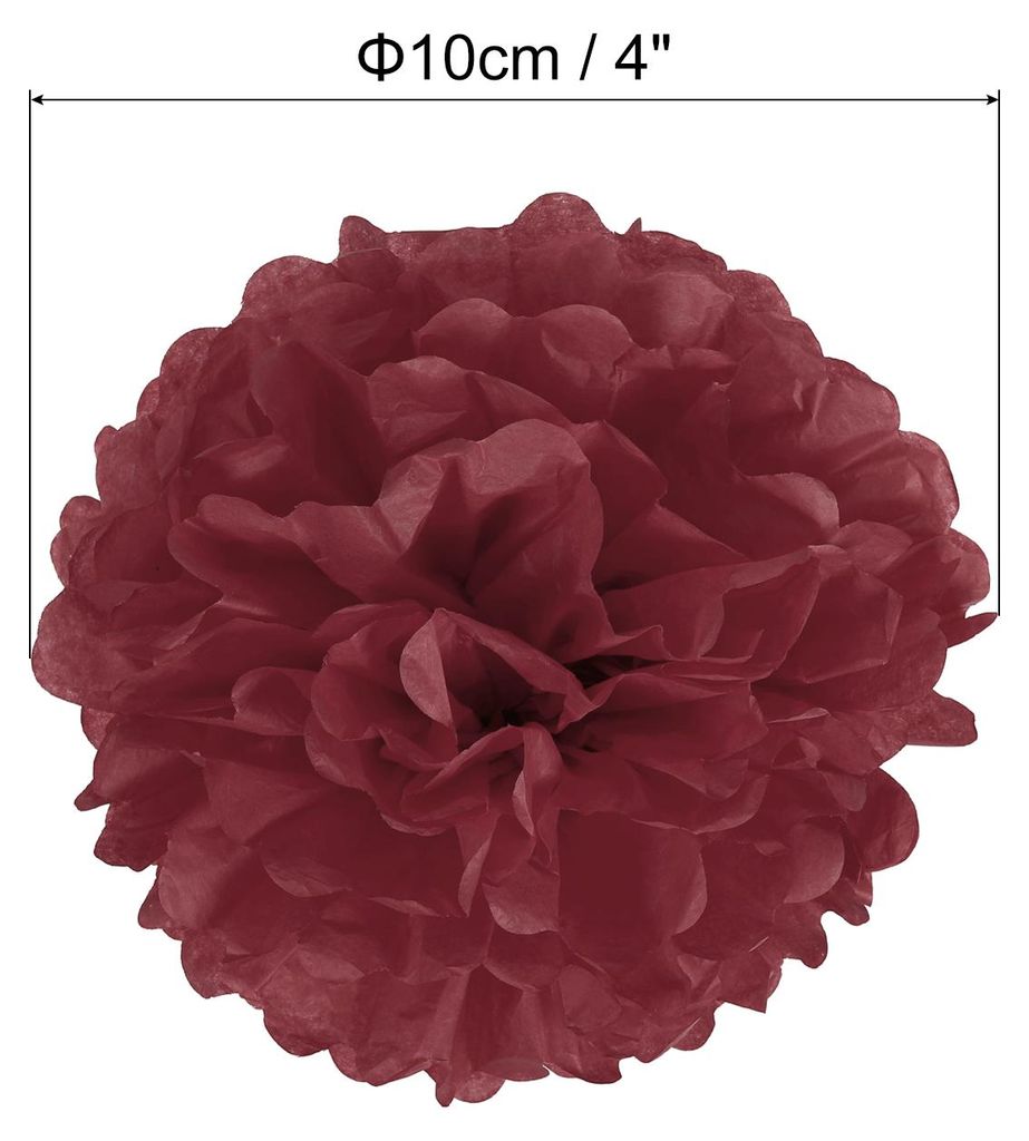 20 Stš¹ck 10 cm Pom Poms Papier Blumen, Papierblumen Hochzeitsdeko Seidenpapier fš¹r Hochzeit Brautdusche Blumenkugel Geburtstagsparty Hintergr...