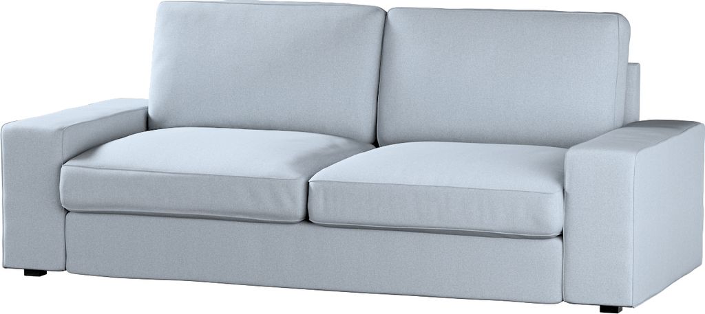 Dekoria Bezug für Kivik 3-er Bettsofa, steingrau, Kivik 3-er Bettsofabezug