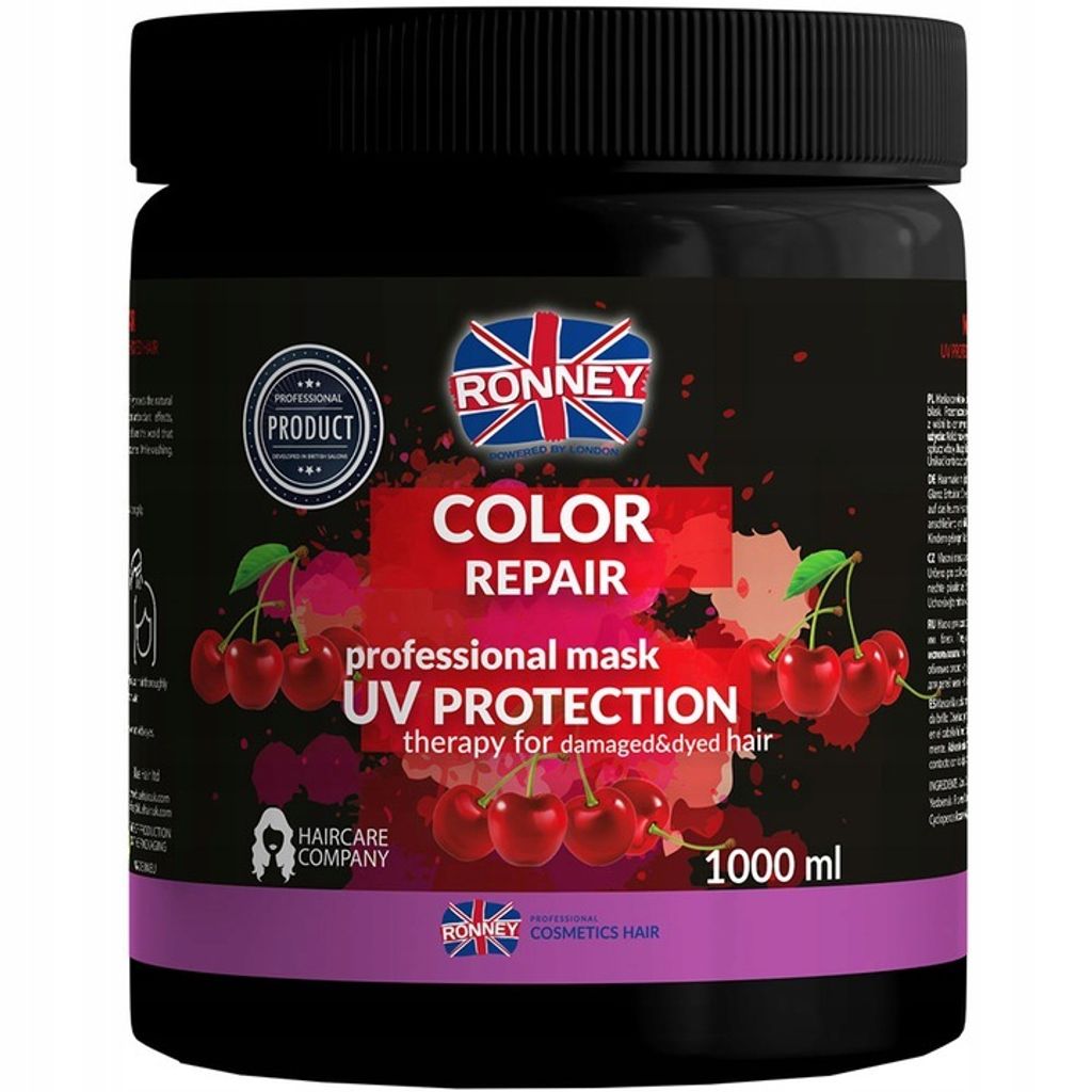 Ronney Color Repair Professional Mask Uv Protection Therapy For Damaged Dyed Hair - 1000ml