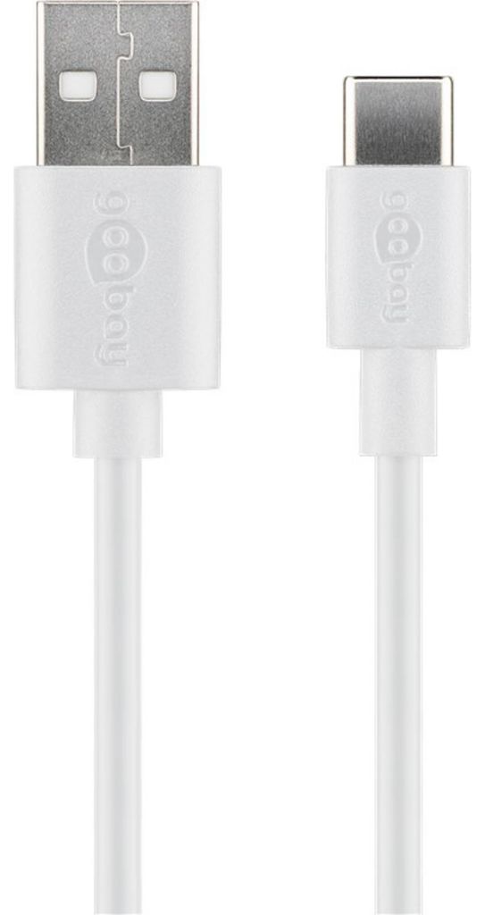 Cable USB-C para carga y sincronización, color blanco, 2 Imagen del producto 