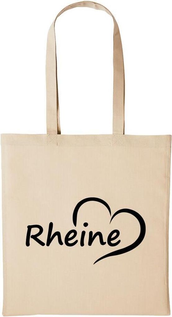 Huuraa Baumwollbeutel Rheine Geschenk Einkaufstasche Natural 10 Liter Baumwolle Rheine Accessoire