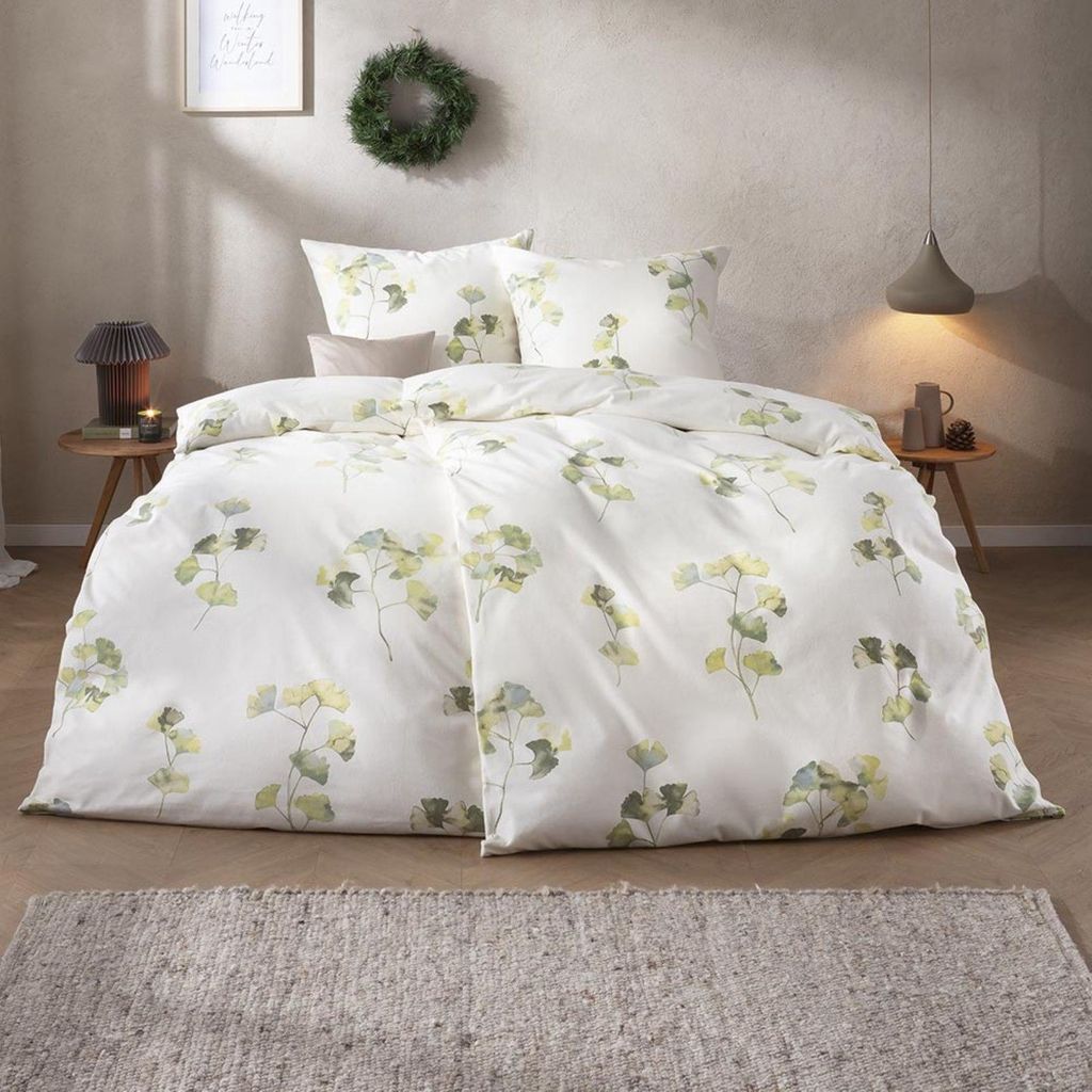 Estella Samt + Seide Flanell Bettwäsche 135x200 Velturno Produktbild 