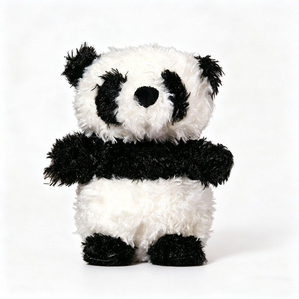 Knuffelbeer Panda, 30 cm – Zachte, zwarte en witte Productafbeelding 