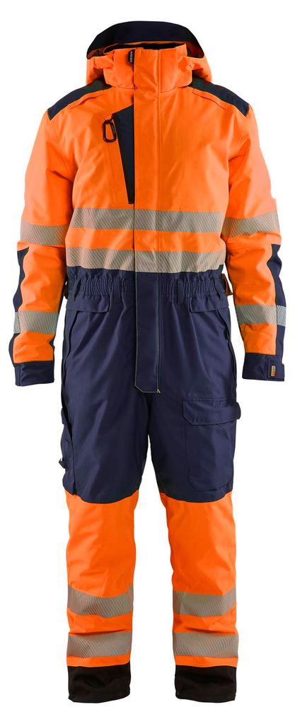 Blakläder High Vis Winter Overall 6725, Farbe:High Vis Orange/Marineblau, Größe:XXL