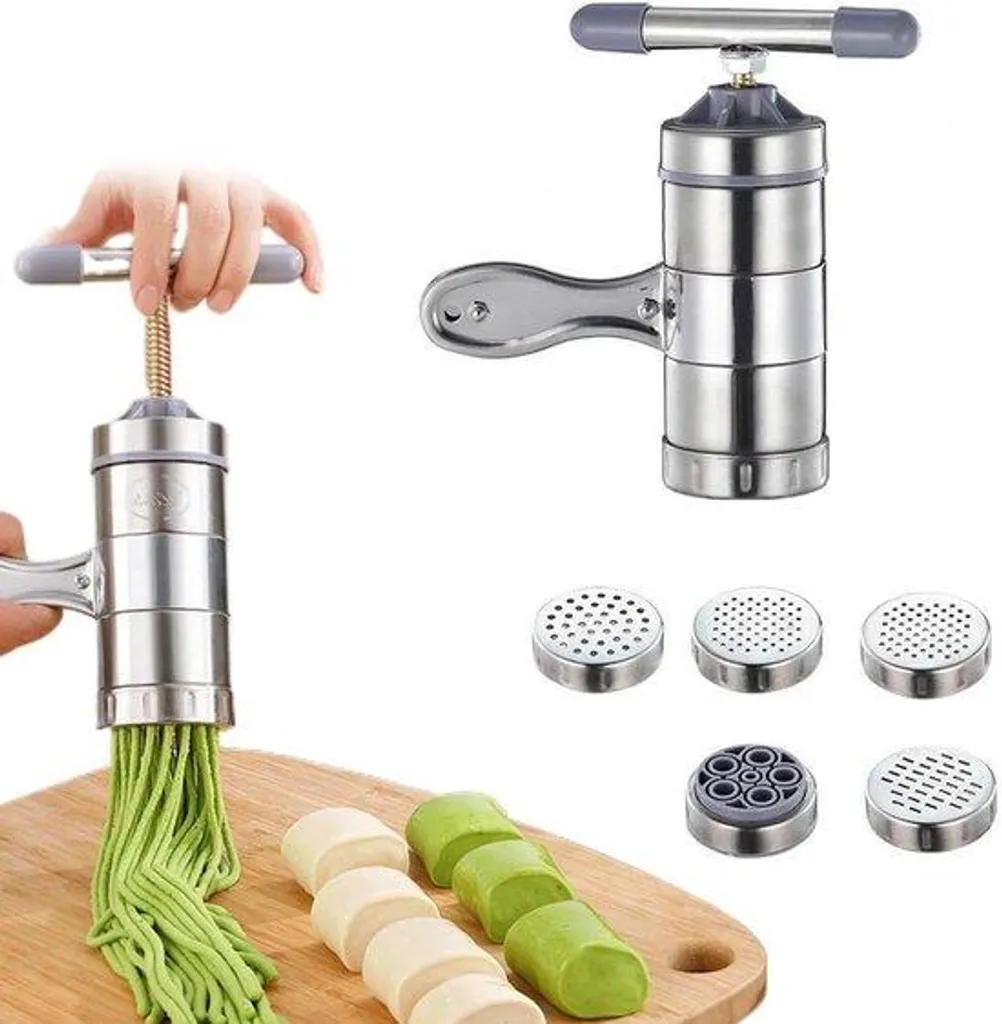 Réussir vos pâtes italiennes avec cette machine manuelle inox 5 fers