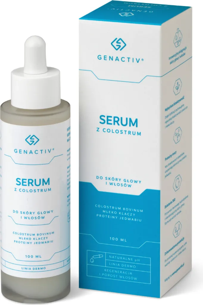 Genactiv Siero Colostro 100ml: Trattamento Intensivo Caduta Capelli