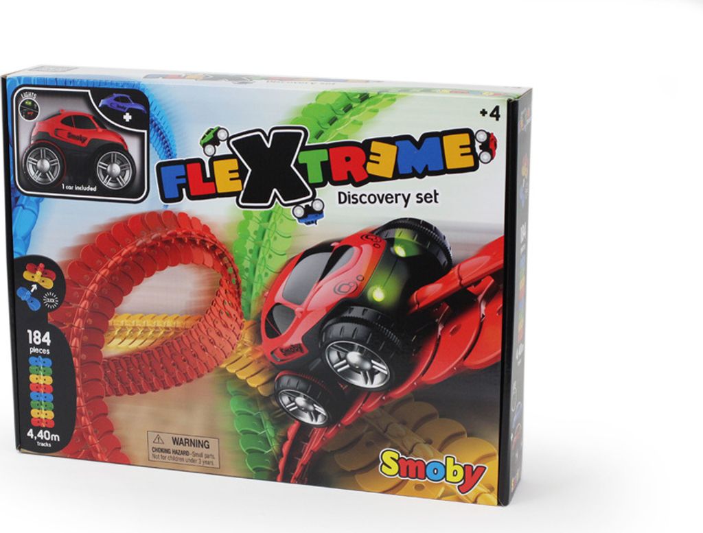 Smoby FleXtreme Starter-Set Autorennbahn - 184 bunte Produktbild 17
