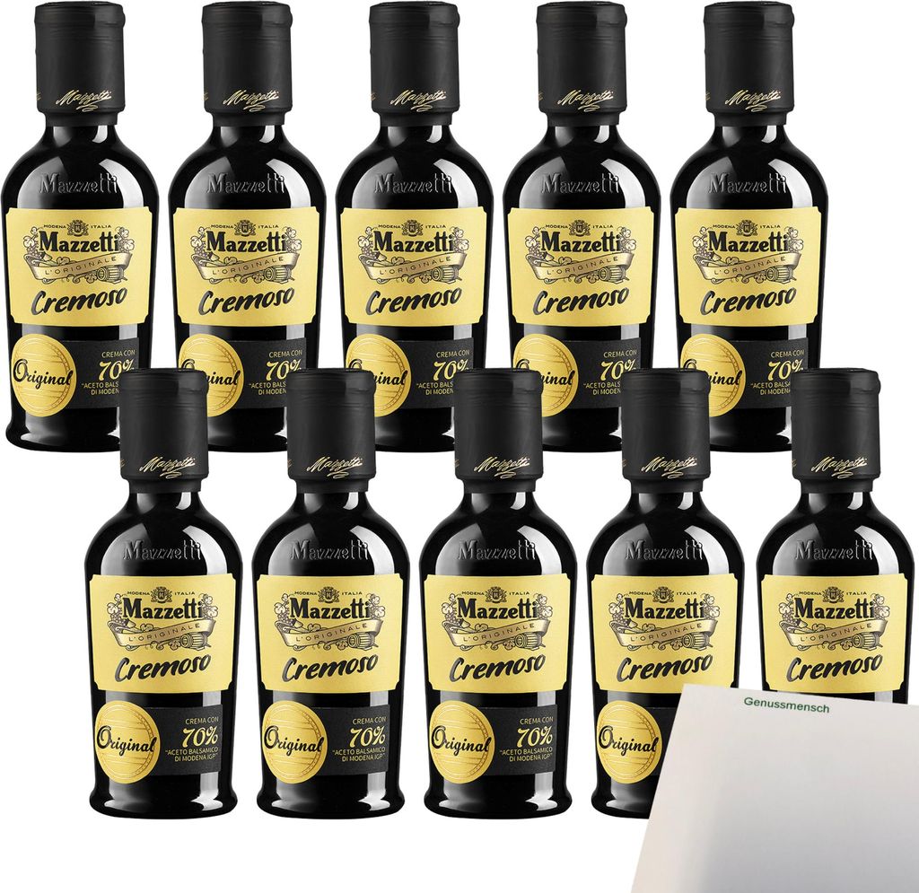 Mazzetti Balsamico Cremoso VPE (10x215ml Flasche) + usy Block