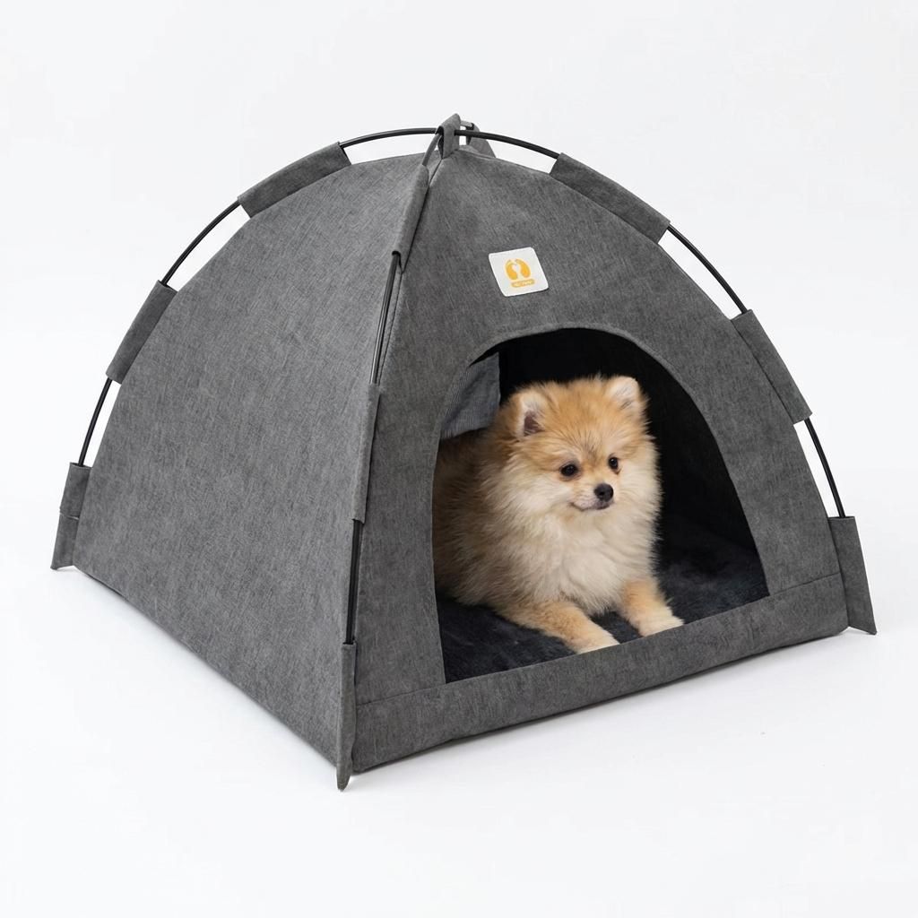 Faltbares Hundezelt & Katzenhaus, 300D Wasserdicht, Outdoor Haustierzelt mit Matte