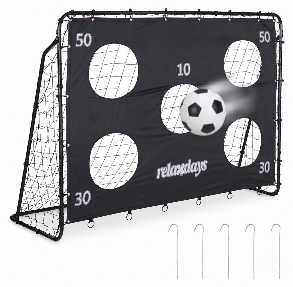 Relaxdays Fußballtor mit Torwand, Garten, Kinder & Produktbild 
