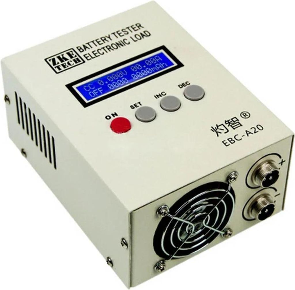 Batteriekapazitätstester - EBC-A20 - 220 V - Für Lithium- und Blei-Säure-Batterien - Kapazitätsmessgerät/Prüfgerät - Indigo