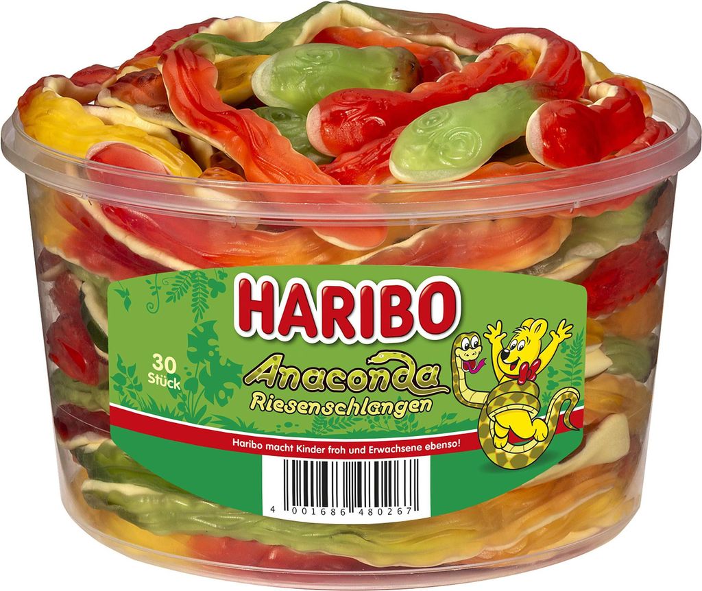 Haribo Fruchtgummi mit Schaumzucker Anaconda Produktbild 