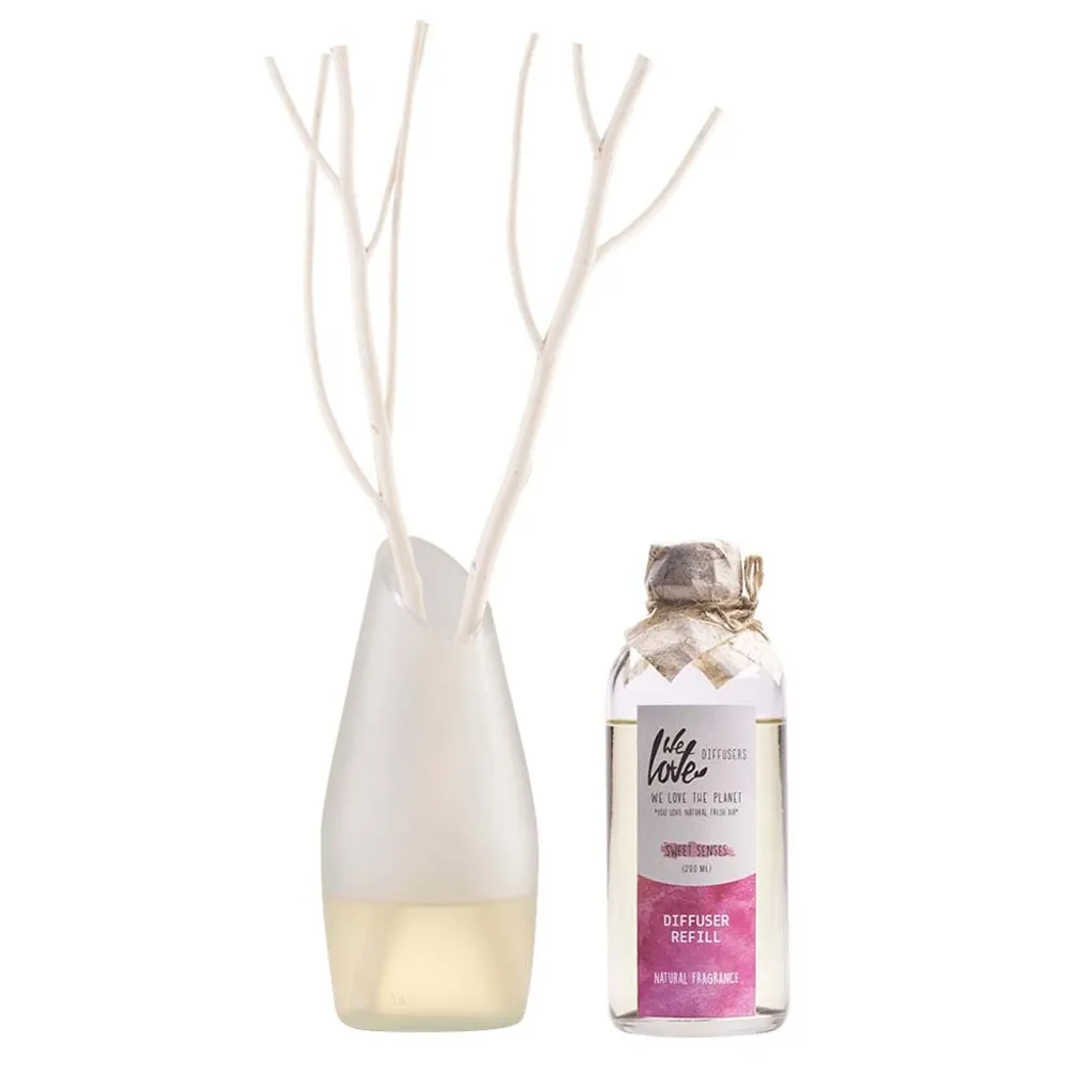 Diffuseur de parfum d'ambiance naturel Sweet Senses 200ml en verre