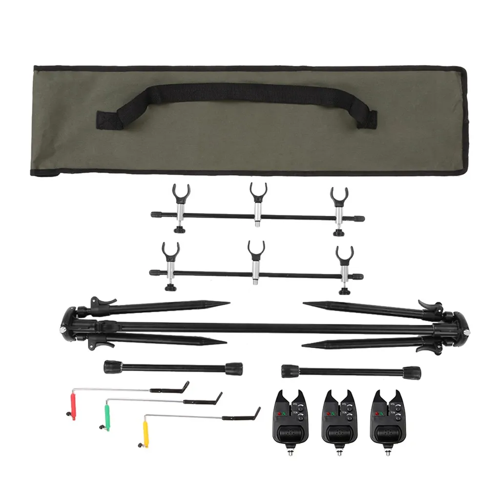 Support de Canne à Pêche Tri-Pod avec Système d'Alarme et Indicateurs - 2