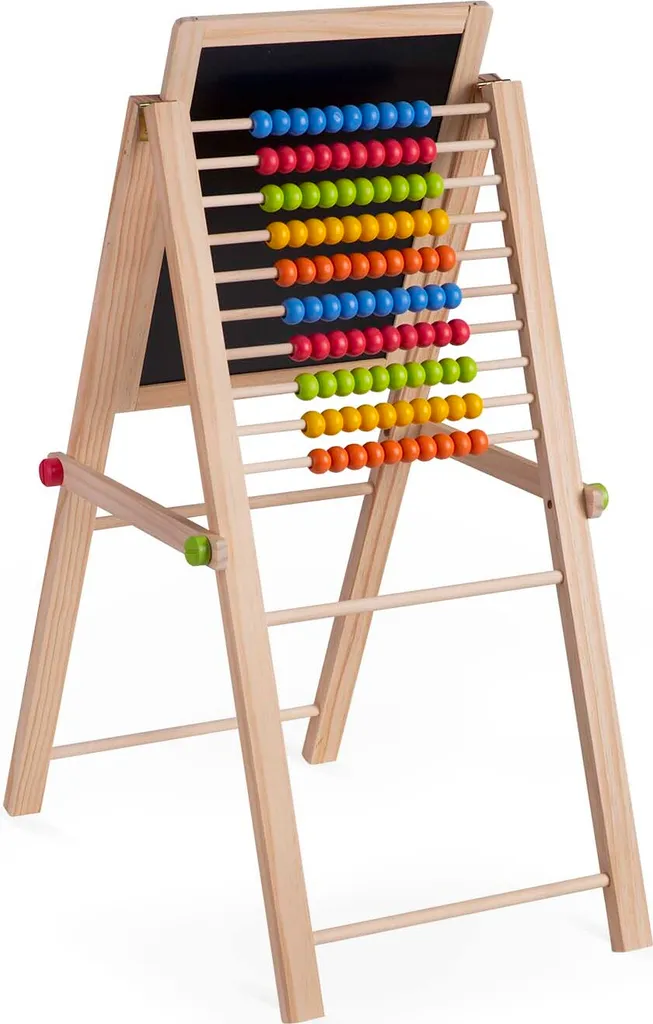 Tableau magnétique pliant 2-en-1 avec ardoise et surface magnétique