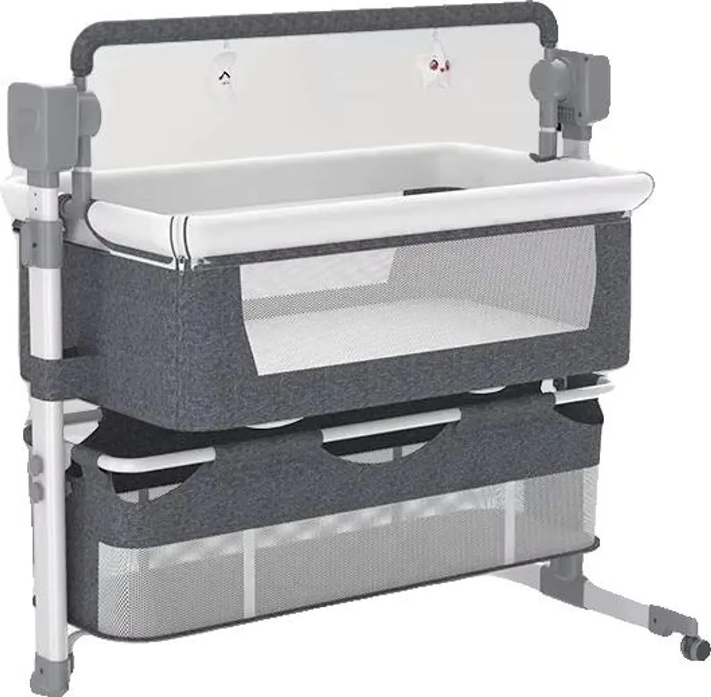 Berceau électrique pour bébé gris avec balancement automatique BJJ-601