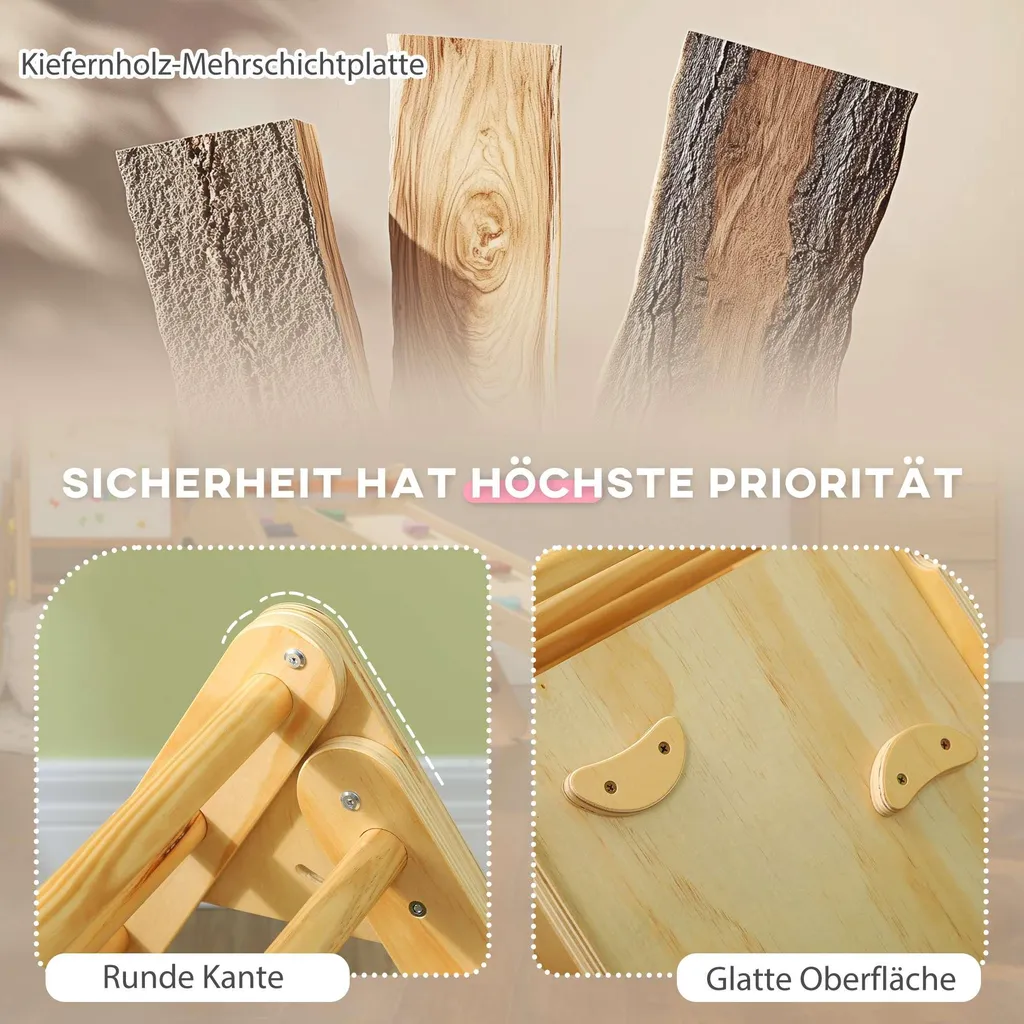 Structure escalade bois : solution motricité enfant 18-48 mois