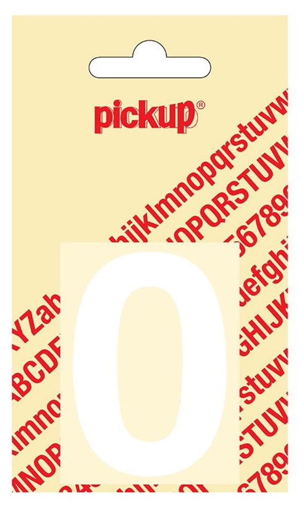 Deko-Ziffer 0 helvetica weiß 60 mm Pickup