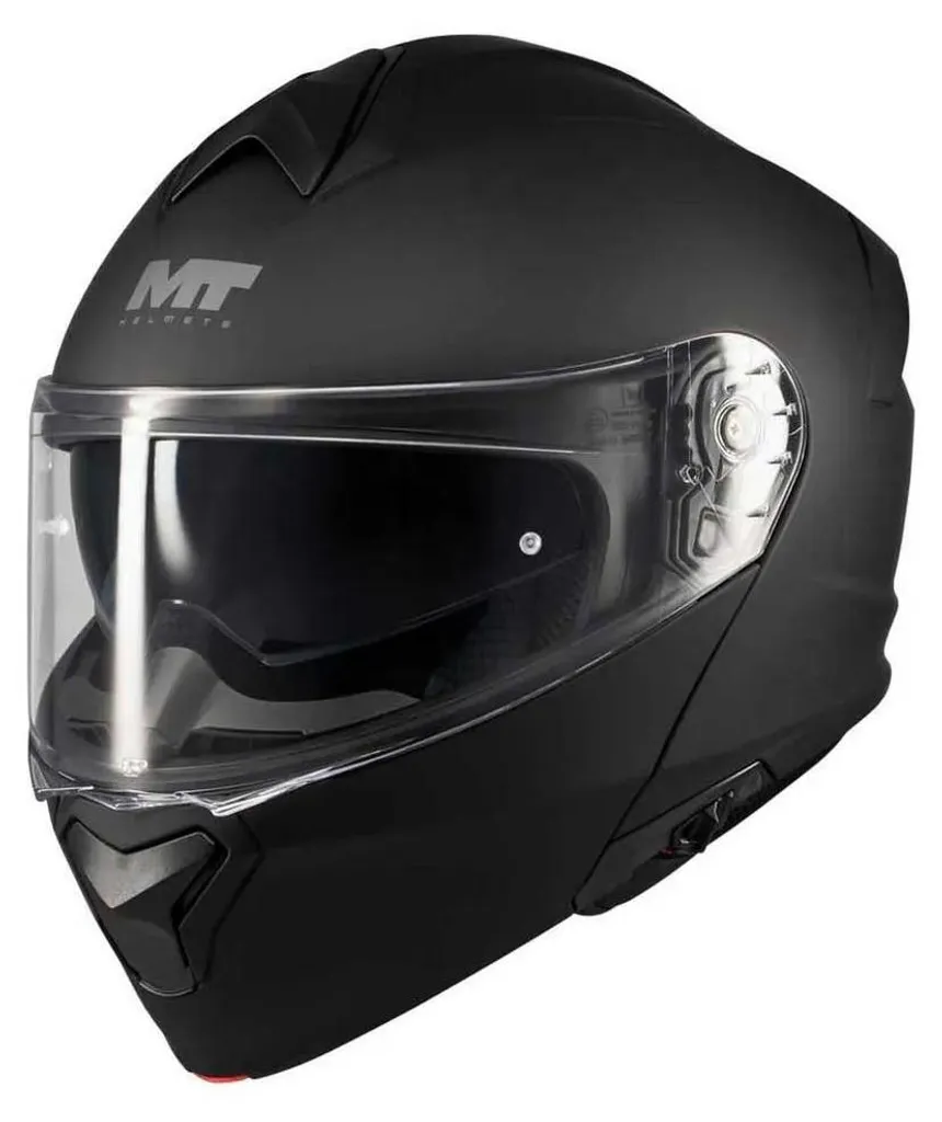 Casque Genesis Sv Pure Noir XS MT Helmets avec double écran solaire intégré