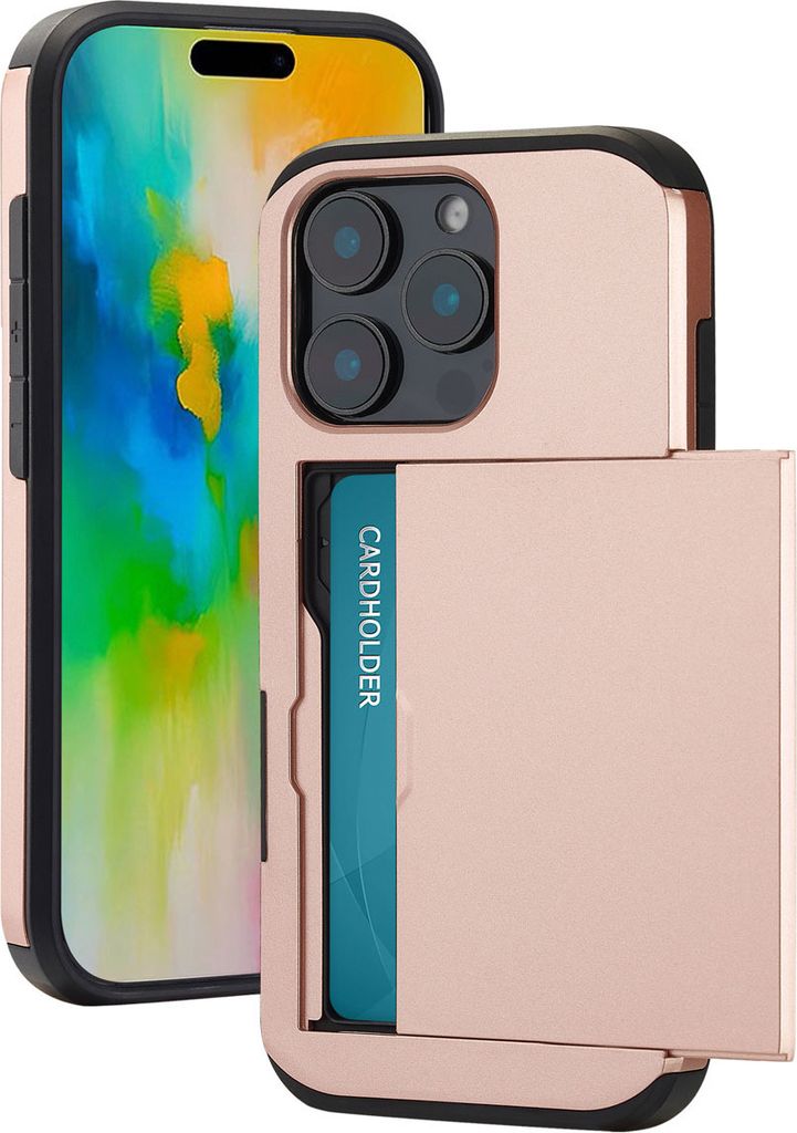 imoshion Backcover mit Kartenfach iPhone 16 Pro - Rosé gold