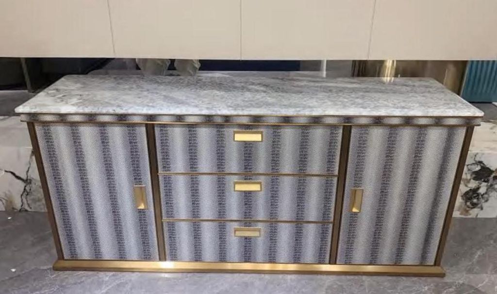 Wohnzimmer Sideboard Holz Schrank Möbel Luxus Neu Grau Modern JVmoebel