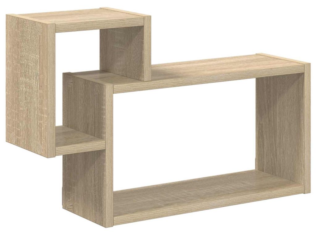 vidaXL Wandregal Wandhalterung Braun 55 x 15 x 35 cm Holzwerkstoff