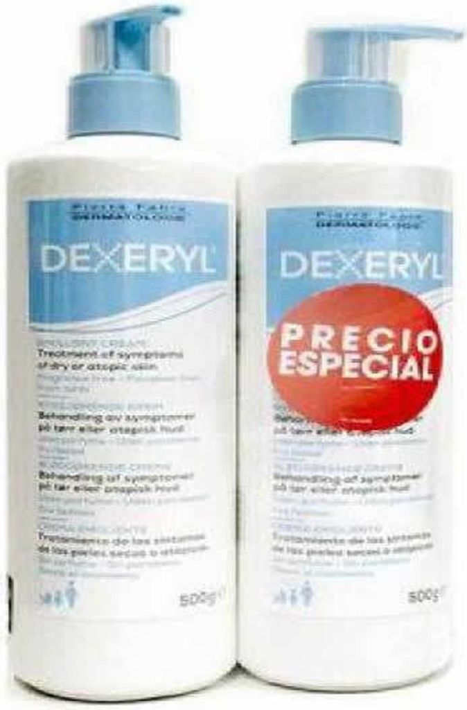 Ducray Dexeryl Crema emolliente per pelli secche - 2x500g Immagine del prodotto 