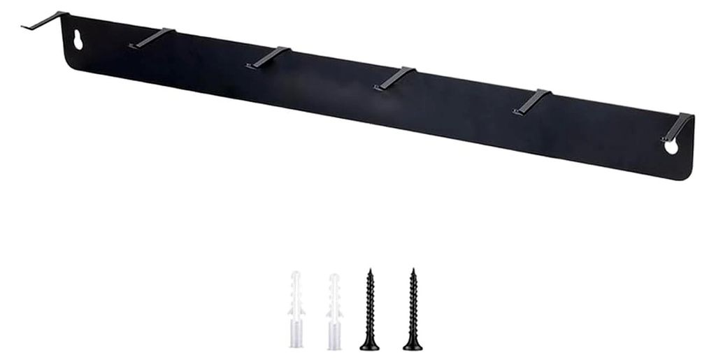 Edelstahl-Organizer mit 6 Haken zur Wandmontage für die Aufbewahrung von Detailpinseln