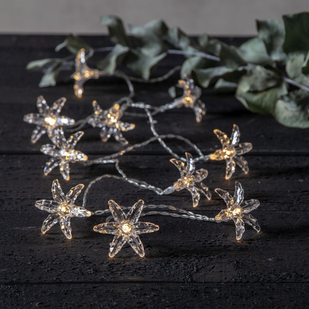 LED-Lichterkette 'Izy', 10 ww LED, Blüten