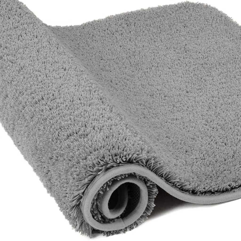 Tapis de bain ultra-absorbant 60x90 cm - Microfibre - Gris