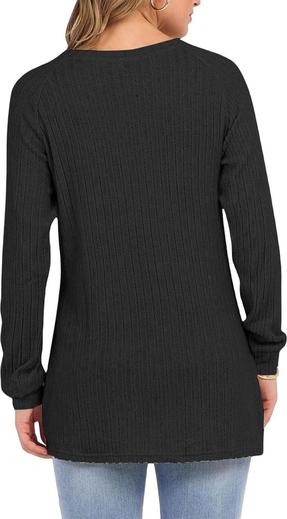 Longshirt Damen Lässig Für Leggings Langarm Tunik Produktbild-Vorschau 7