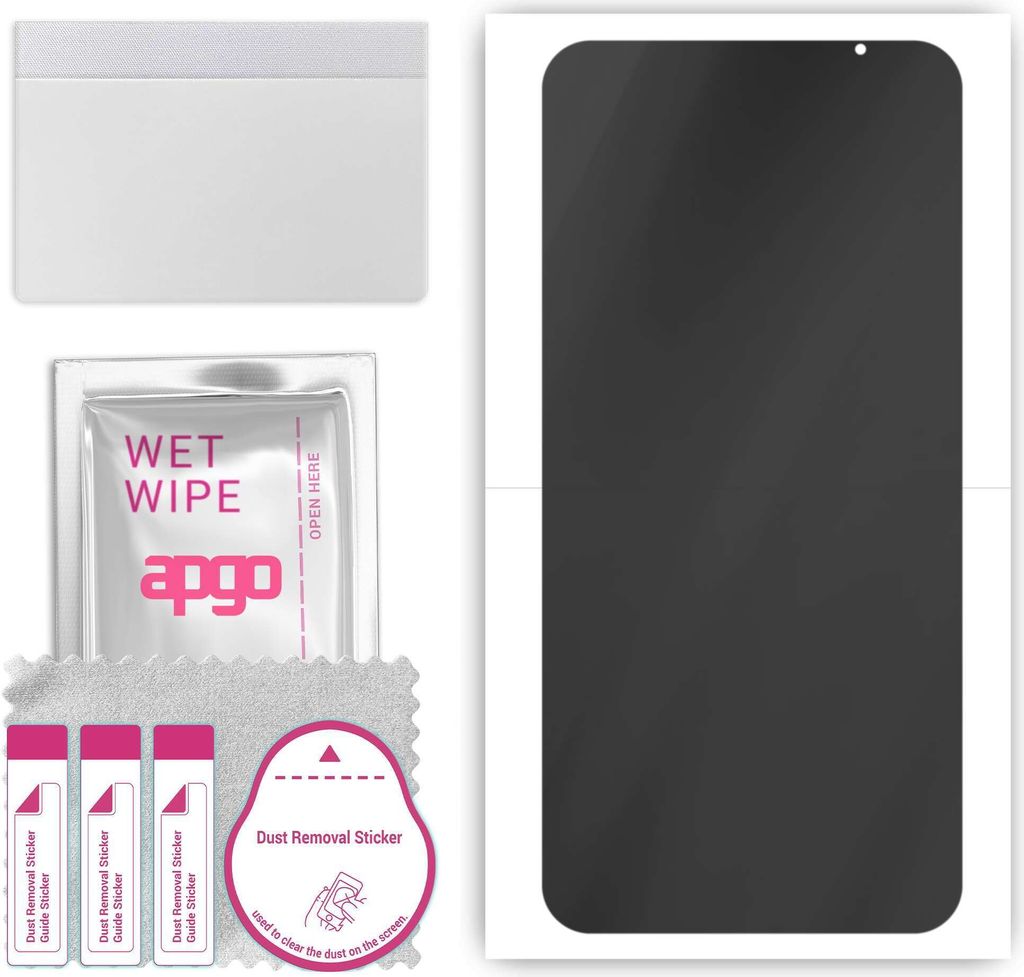 apgo Hydrogel Blickschutzfolie, Matt, kompatibel mit Meizu 16s Pro, Privacy Displayschutzfolie, Schutzfolie mit Positionierhilfe, Anti-Spy, kratzfe...