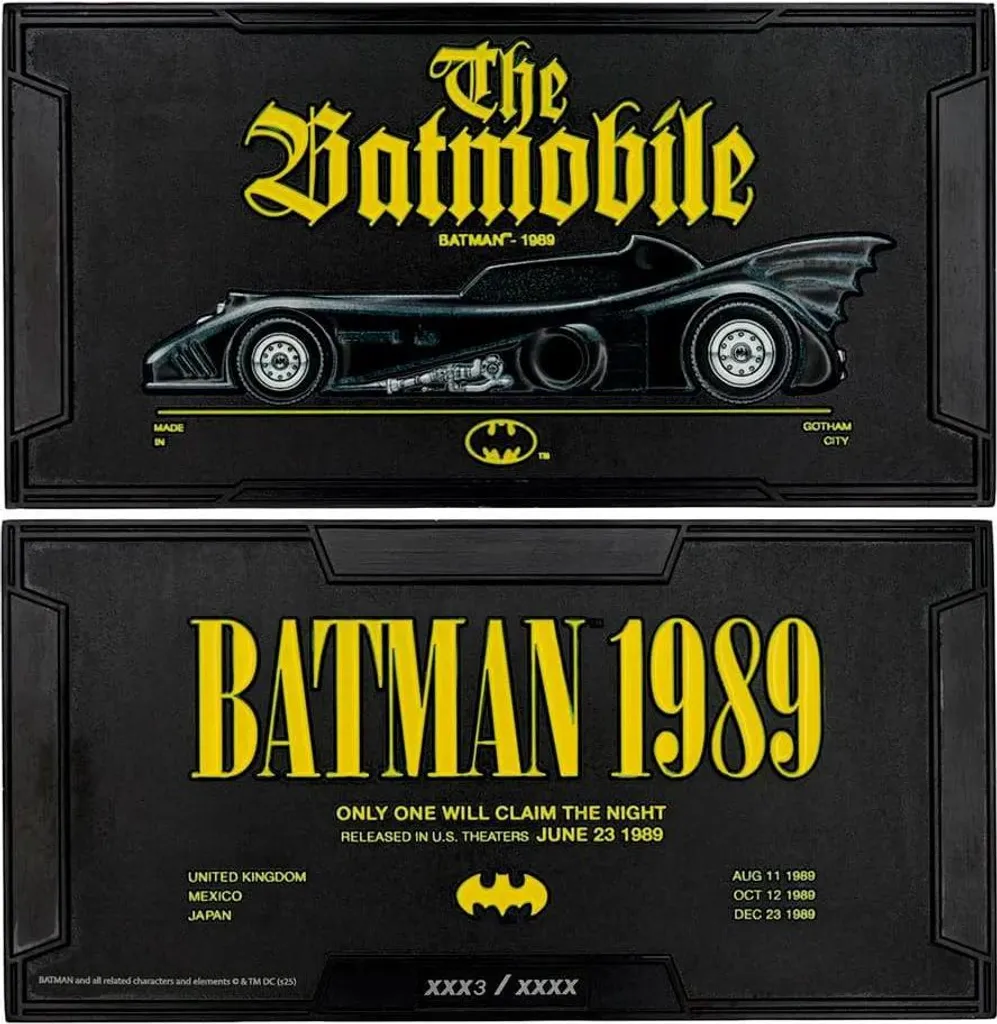 Fanattik DC Comics Batman Batmobile XL Lingot de Collection Édition Limitée - 4