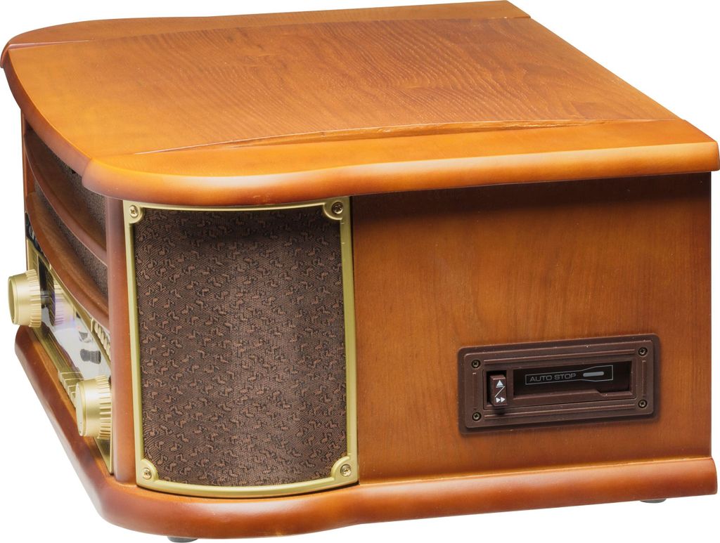 Denver MCR-50MK2 Retro drevený gramofón s rádiom CD kazetou Obrázok produktu 28