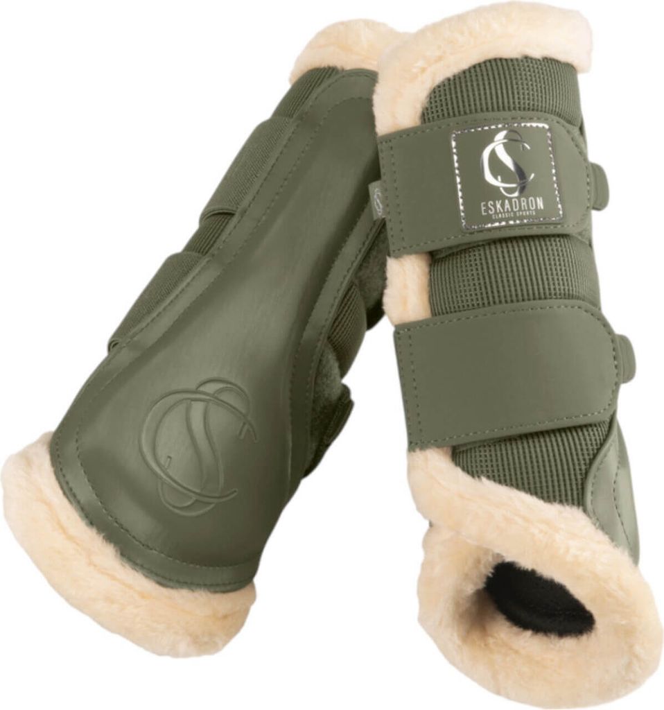 Eskadron Mesh Fauxfur Gamaschen dusty olive Classic Sports Produktbild 