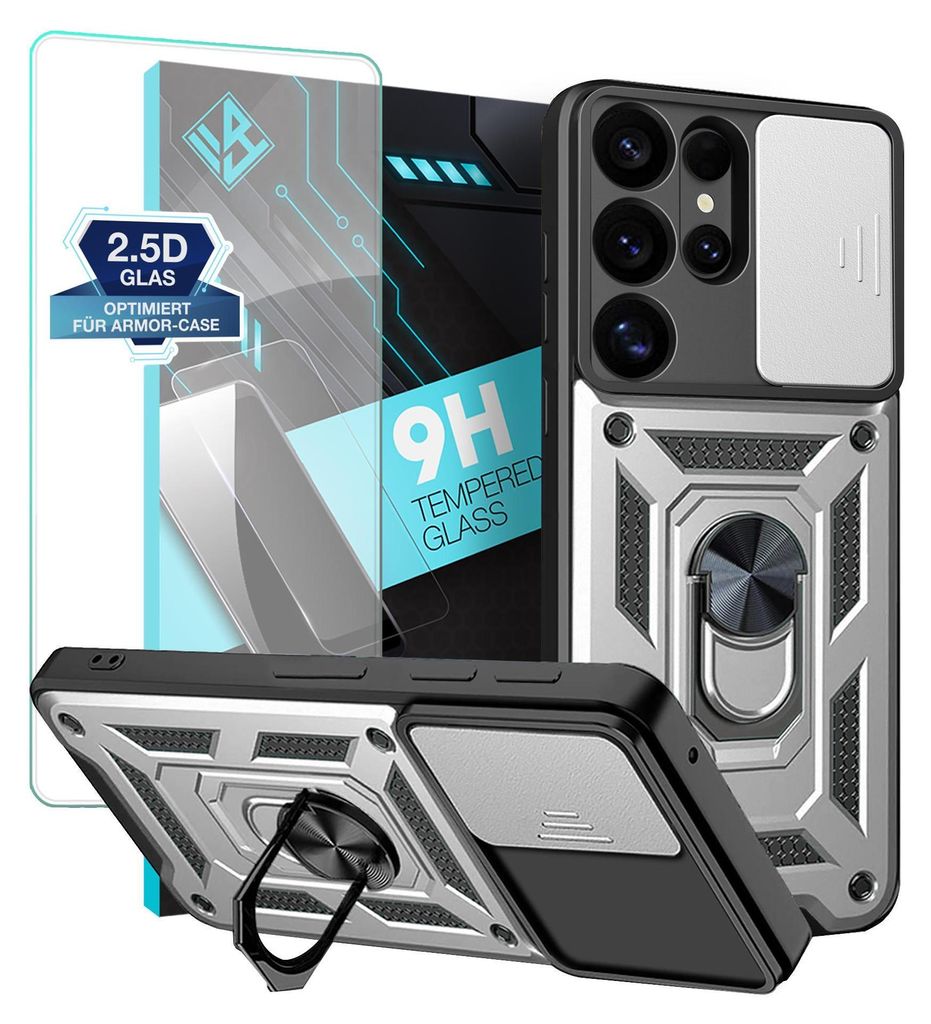 Armor Handyhülle für Samsung Galaxy S25 Ultra mit 9H Produktbild 