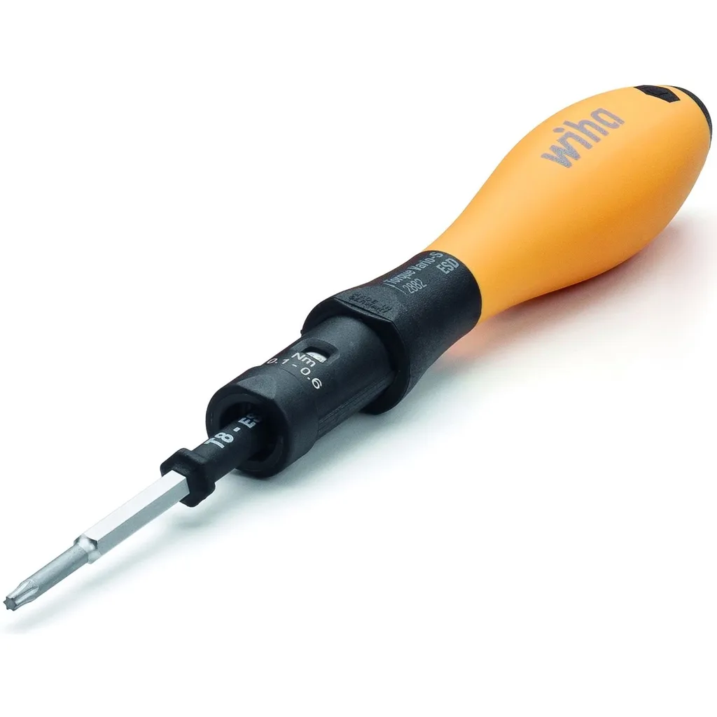 Tournevis Dynamométrique Professionnel Wiha ESD pour Électronique