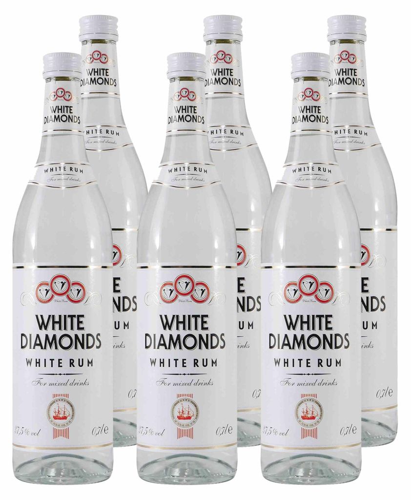 White Diamonds White Rum (6 x 0,7L) Produktbild 