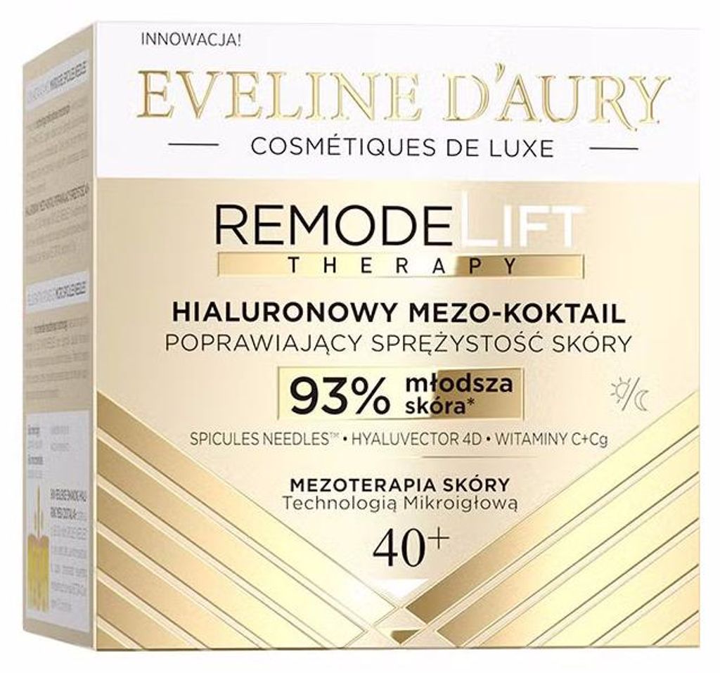 Eveline Cosmetics Eveline D’Aury RemodeLift Therapy – feuchtigkeitsspendende, regenerierende Gesichtscreme – 15er Karton