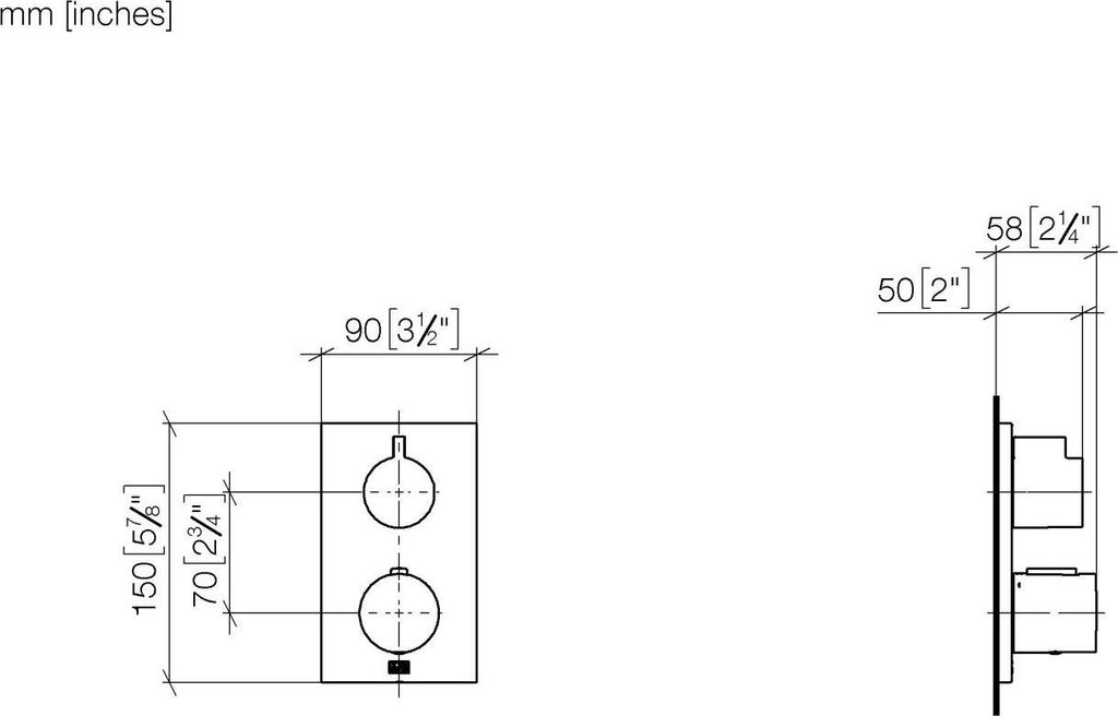 Dornbracht UP-Thermostat mit Einweg-Mengenregulierung, 36425670-42
