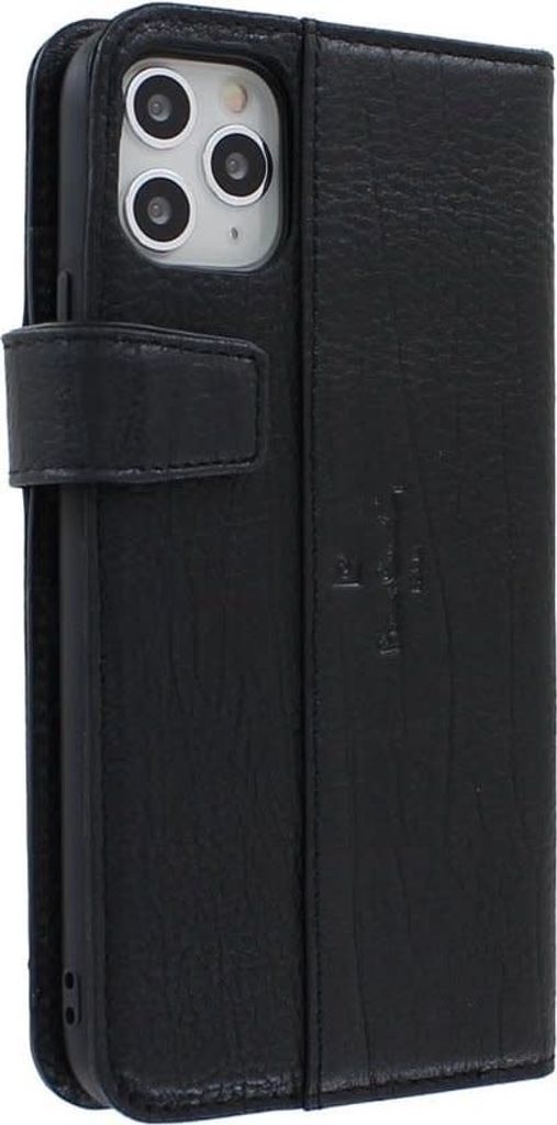 Pierre Cardin Apple iPhone 11 Pro Max Black Book type case - Genuine Leather