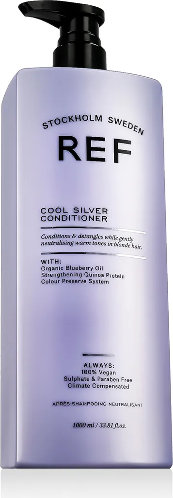 REF Cool Silver Conditioner Soin Démêlant Anti-Reflets Jaunes 1000ml
